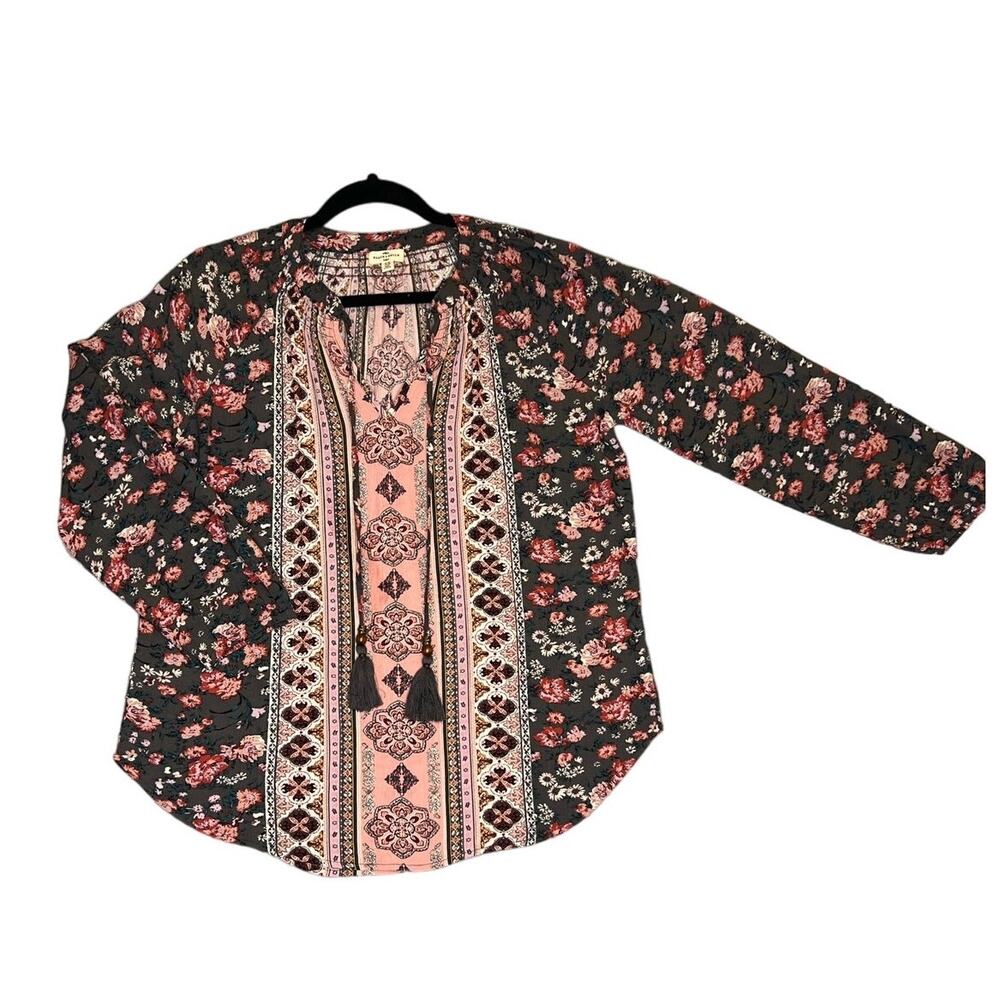 NWT Mason & Belle Floral Long Sleeve Blouse